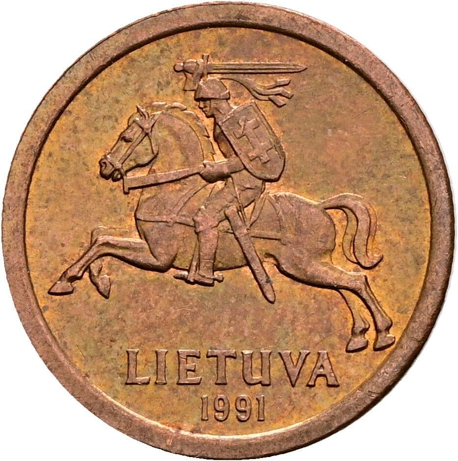 10 Centu 1991 – Rückseite