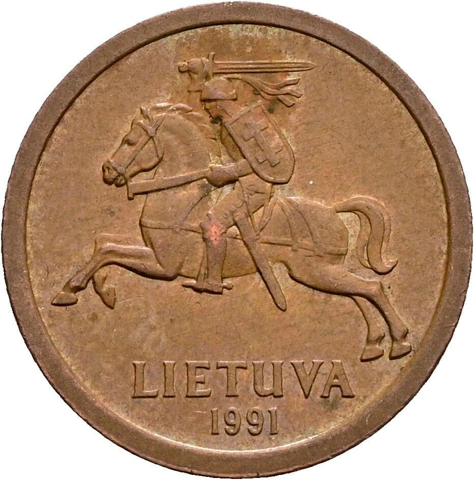 10 Centu 1991 – Rückseite