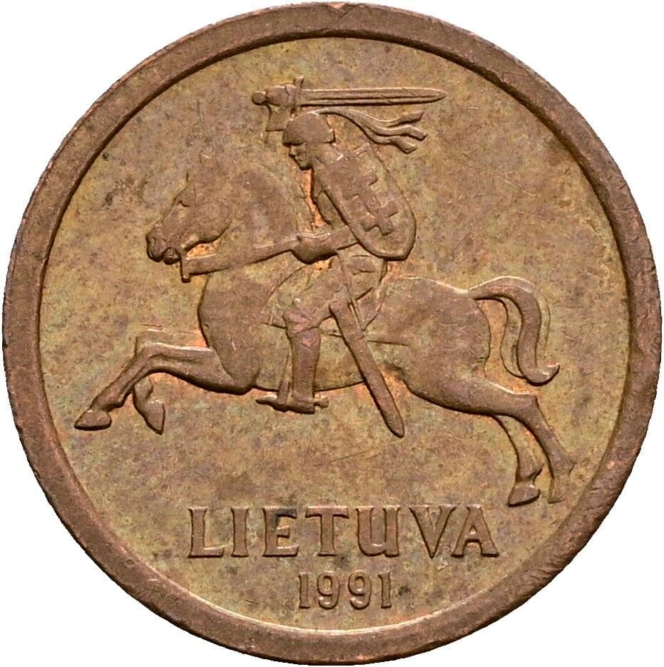 10 Centu 1991 – Rückseite