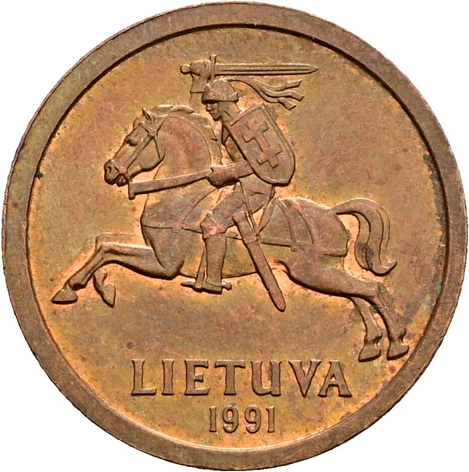 10 Centu 1991 – Rückseite