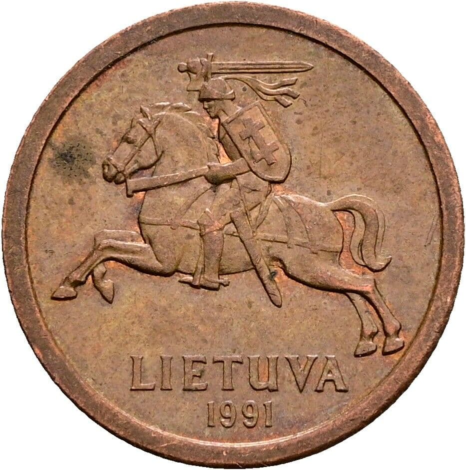 10 Centu 1991 – Rückseite