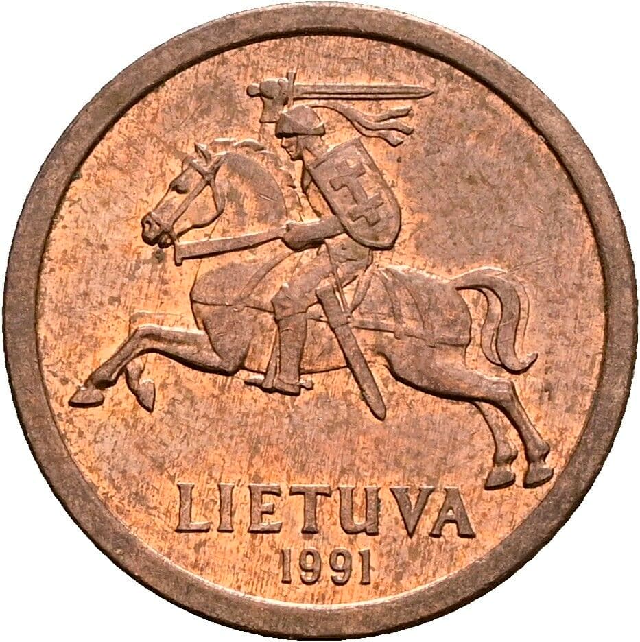 10 Centu 1991 – Rückseite