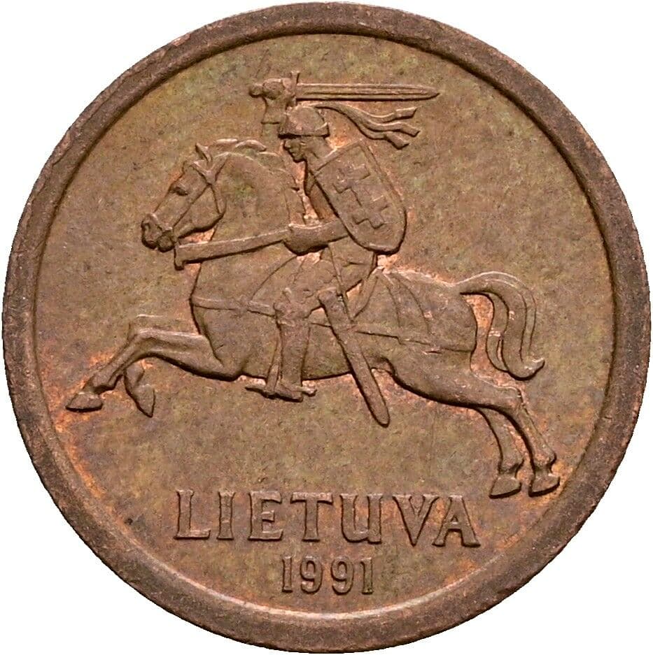 10 Centu 1991 – Rückseite