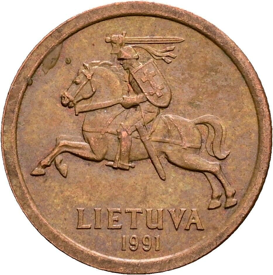 10 Centu 1991 – Rückseite