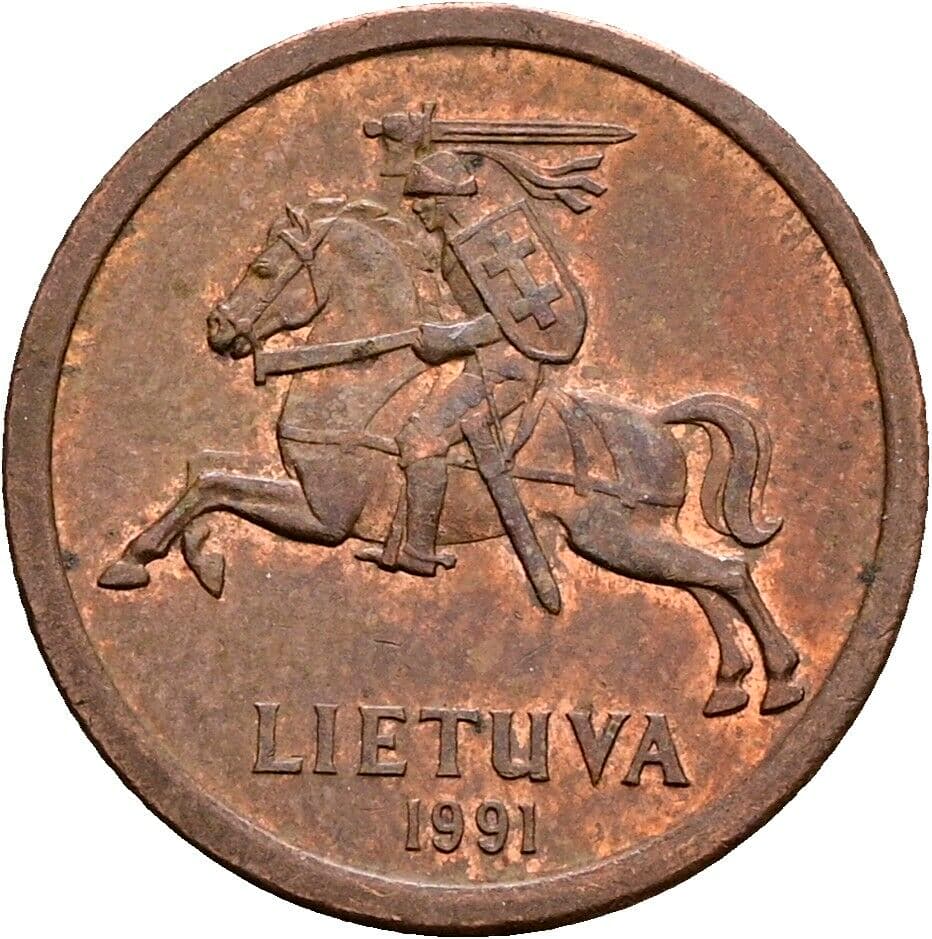 10 Centu 1991 – Rückseite