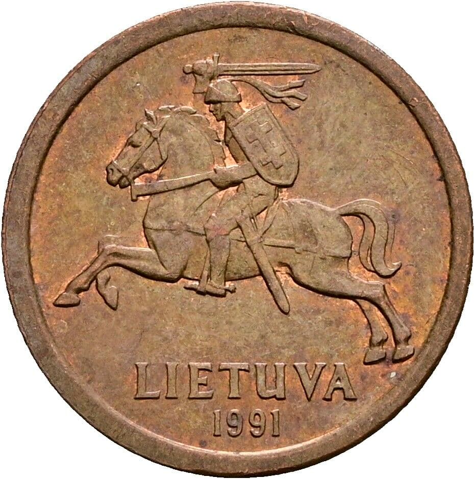 10 Centu 1991 – Rückseite