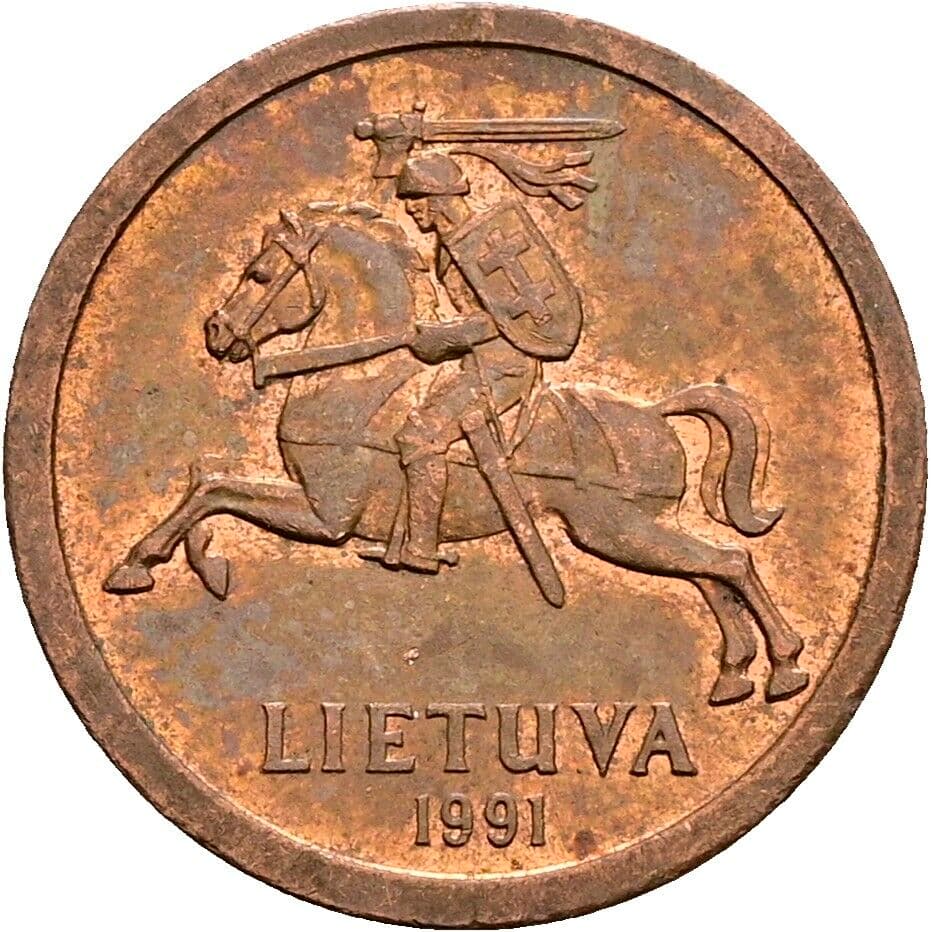10 Centu 1991 – Rückseite