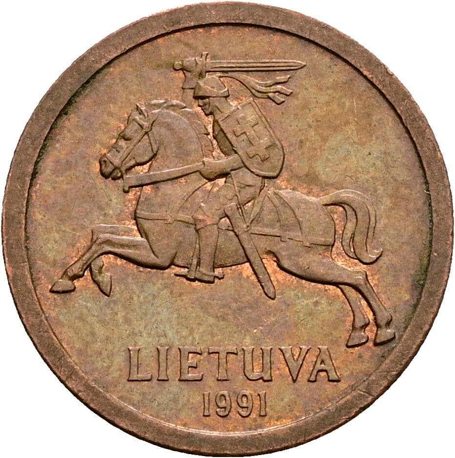 10 Centu 1991 – Rückseite