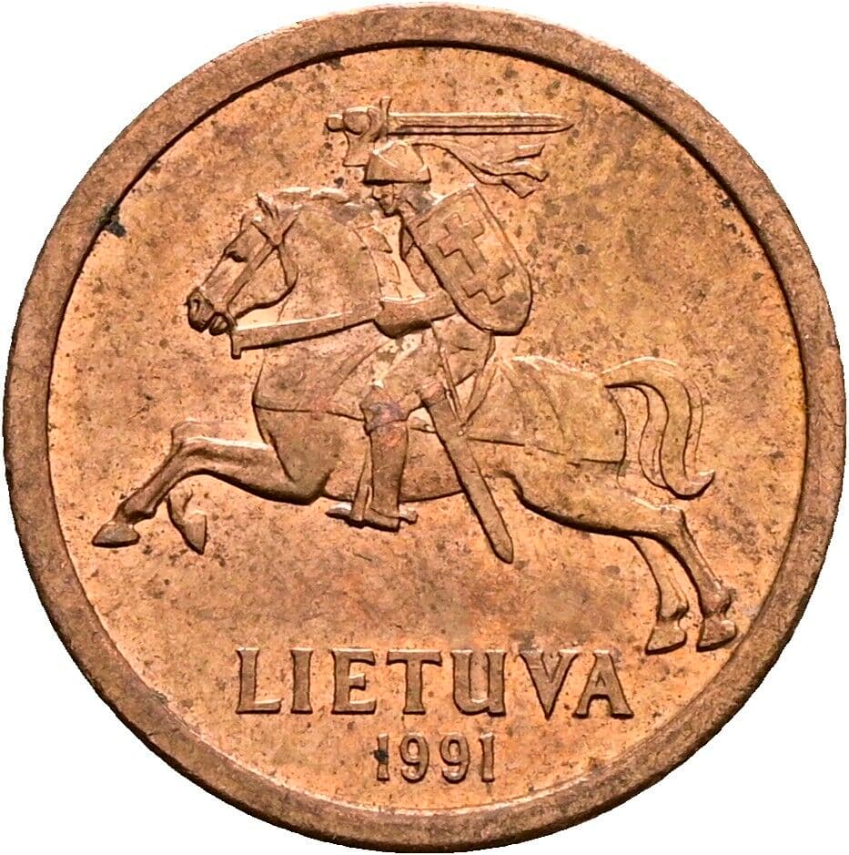 10 Centu 1991 – Rückseite
