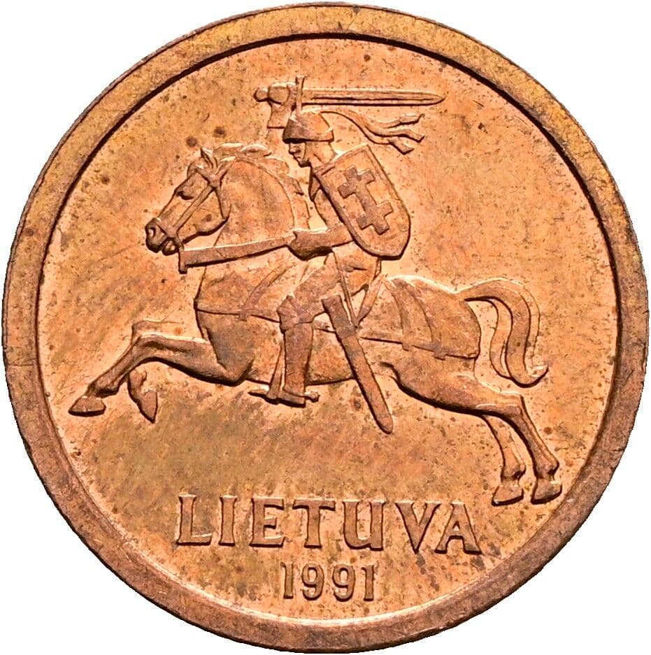 10 Centu 1991 – Rückseite