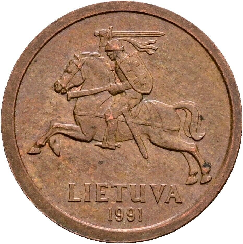 10 Centu 1991 – Rückseite