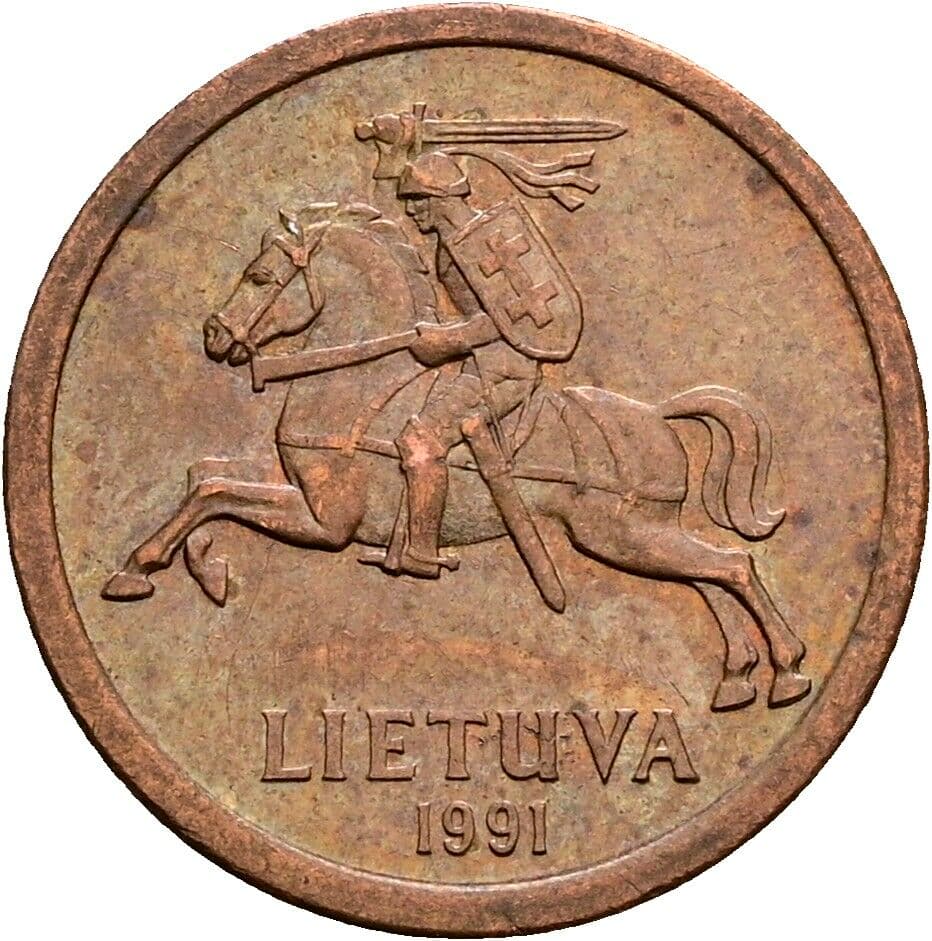 10 Centu 1991 – Rückseite