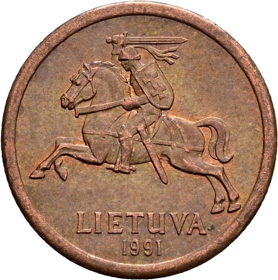 10 Centu 1991 – Rückseite
