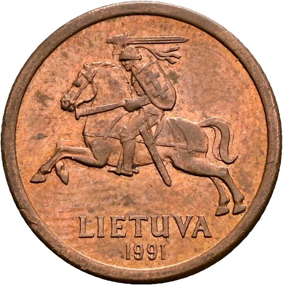 10 Centu 1991 – Rückseite
