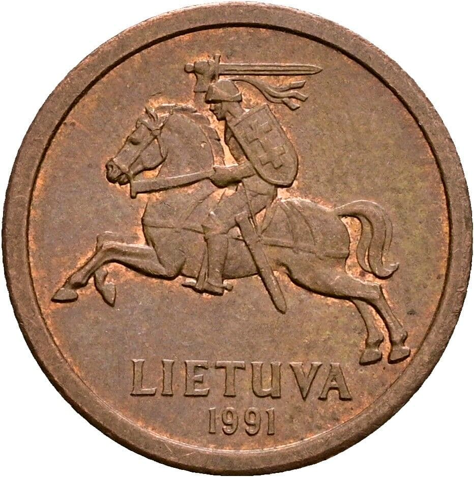 10 Centu 1991 – Rückseite