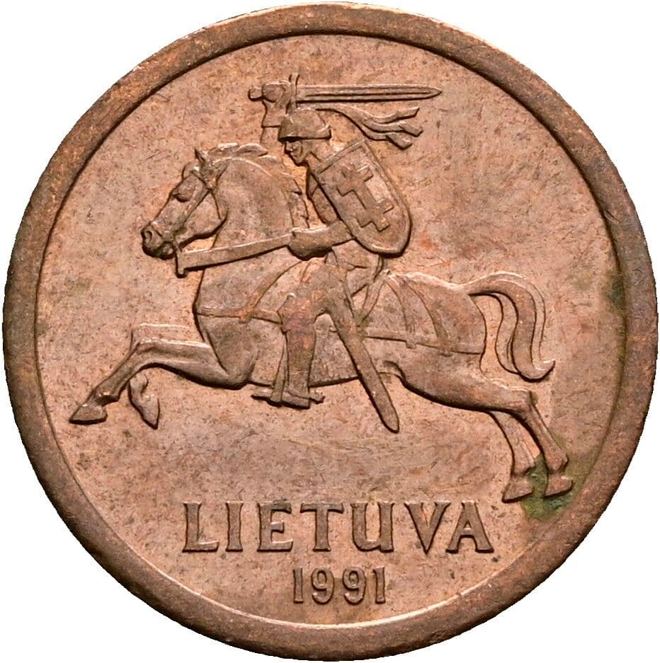 10 Centu 1991 – Rückseite