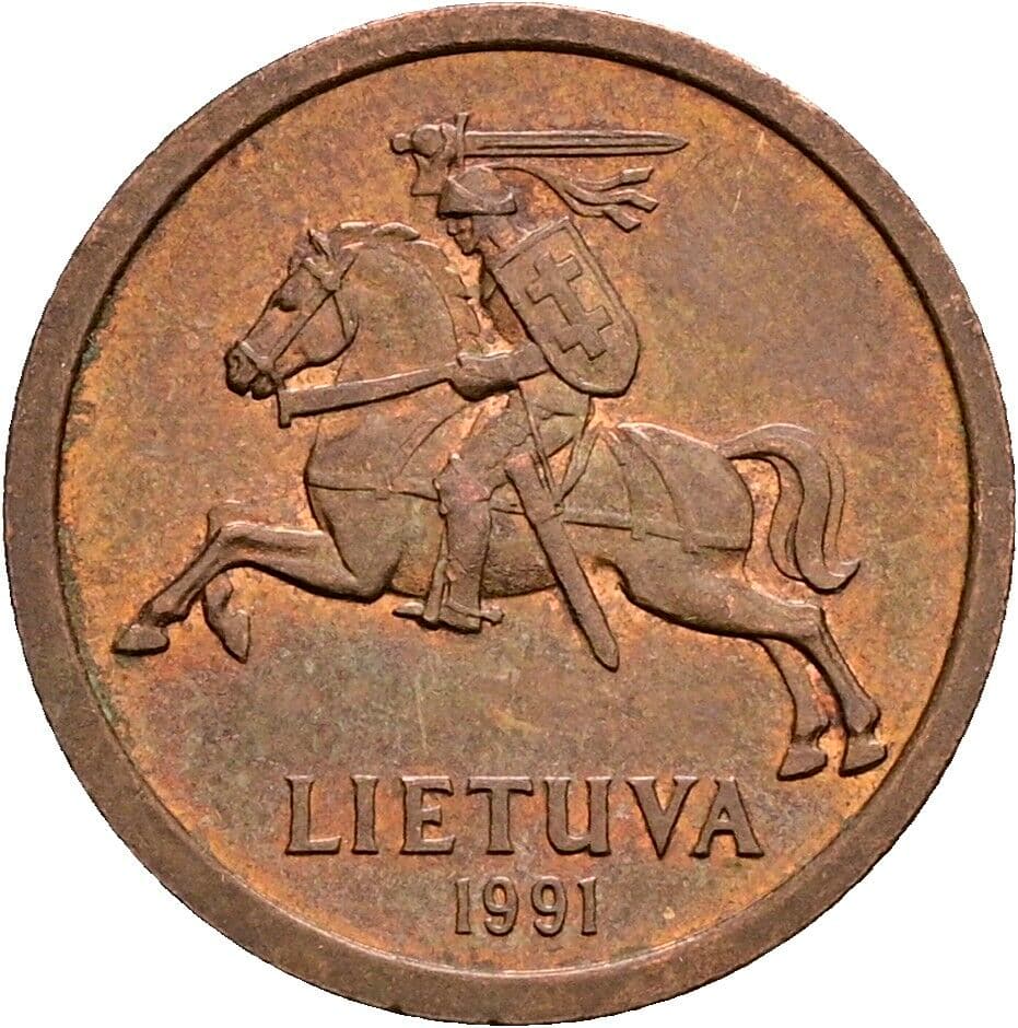 10 Centu 1991 – Rückseite