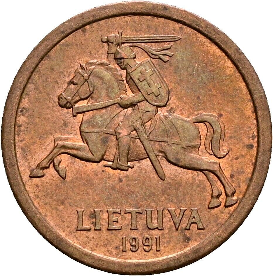 10 Centu 1991 – Rückseite