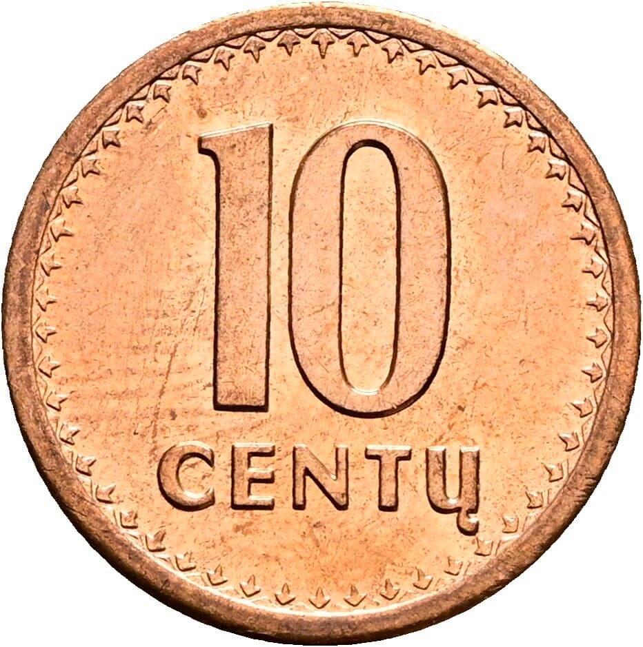 10 Centu 1991 – Vorderseite