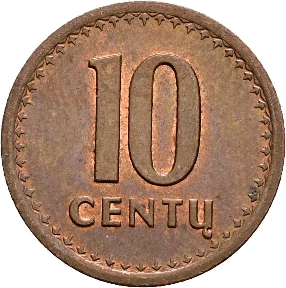 10 Centu 1991 – Vorderseite