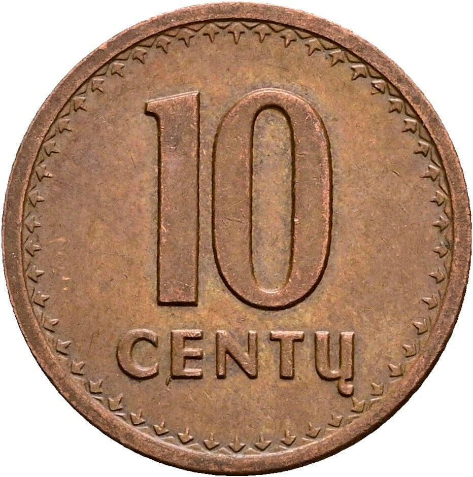 10 Centu 1991 – Vorderseite