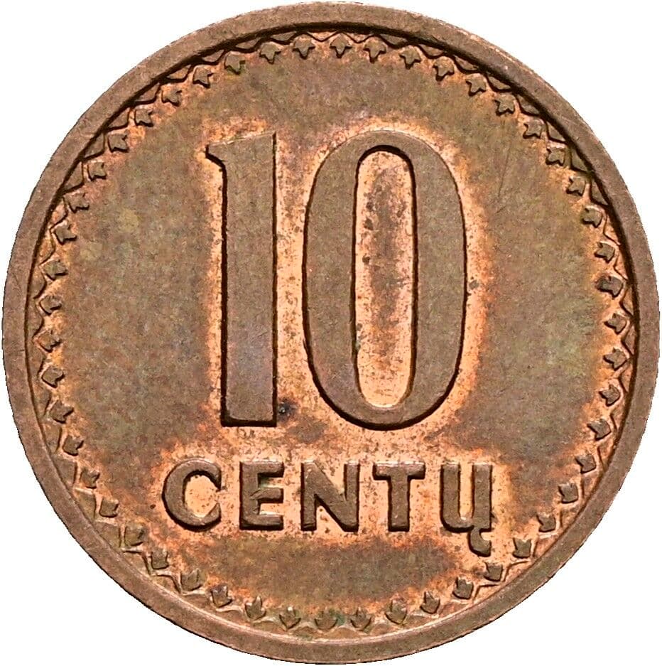 10 Centu 1991 – Vorderseite