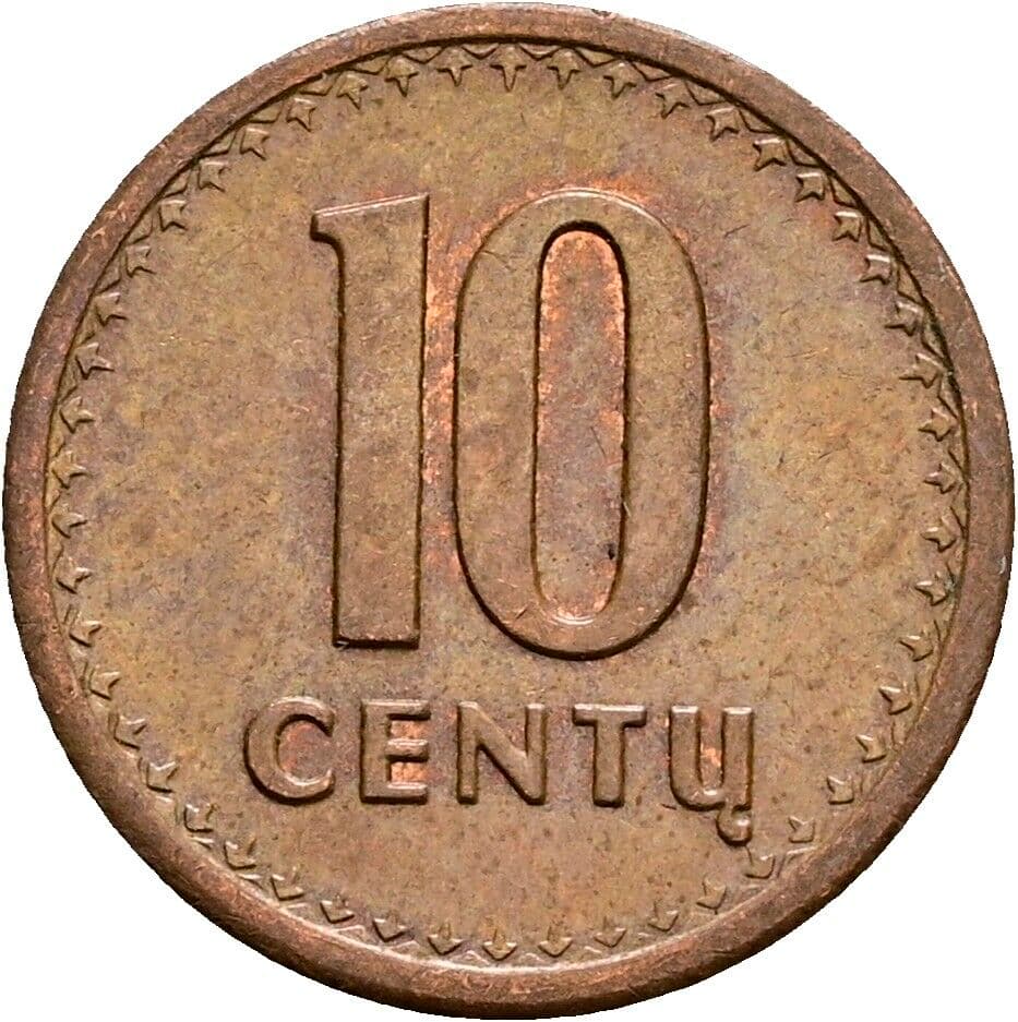 10 Centu 1991 – Vorderseite
