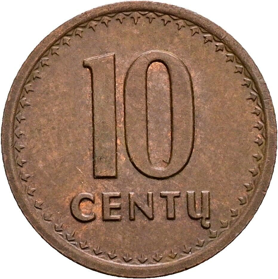 10 Centu 1991 – Vorderseite