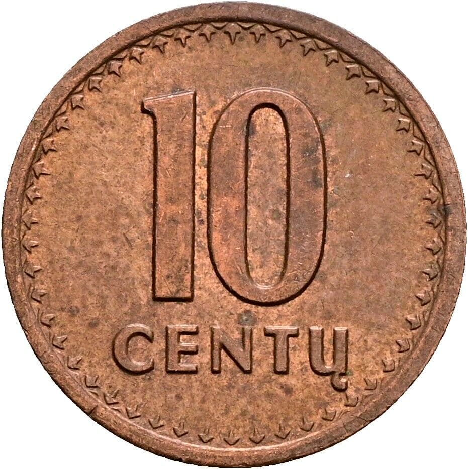 10 Centu 1991 – Vorderseite