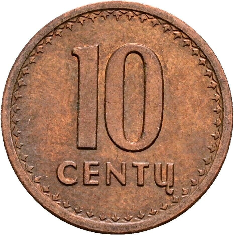10 Centu 1991 – Vorderseite