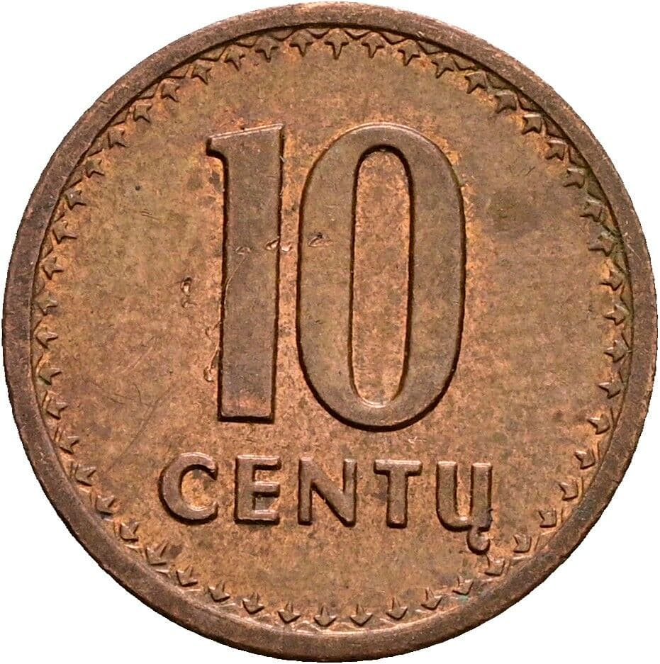 10 Centu 1991 – Vorderseite