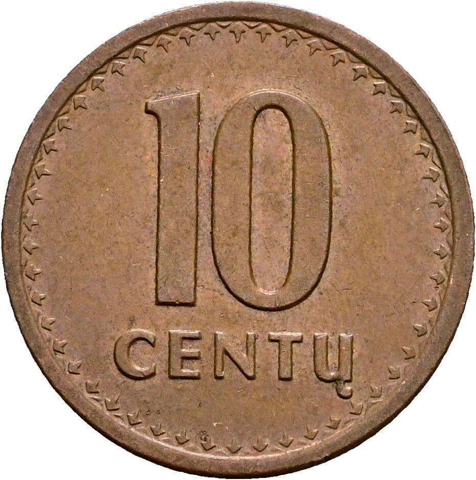 10 Centu 1991 – Vorderseite
