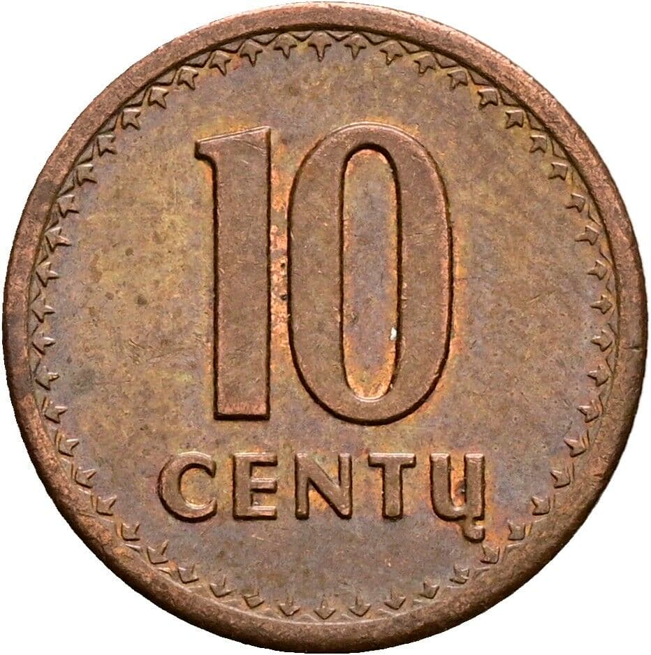 10 Centu 1991 – Vorderseite