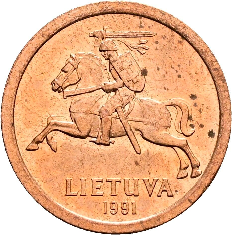 10 Centu 1991 – Rückseite