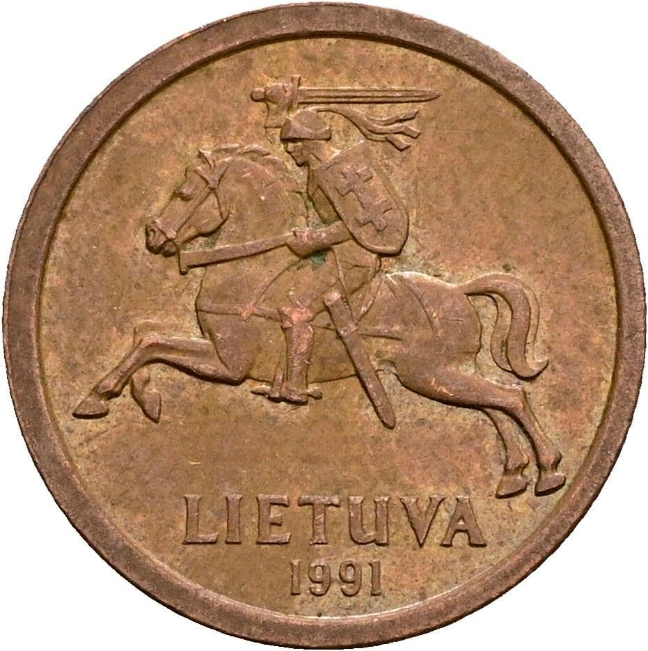 10 Centu 1991 – Rückseite