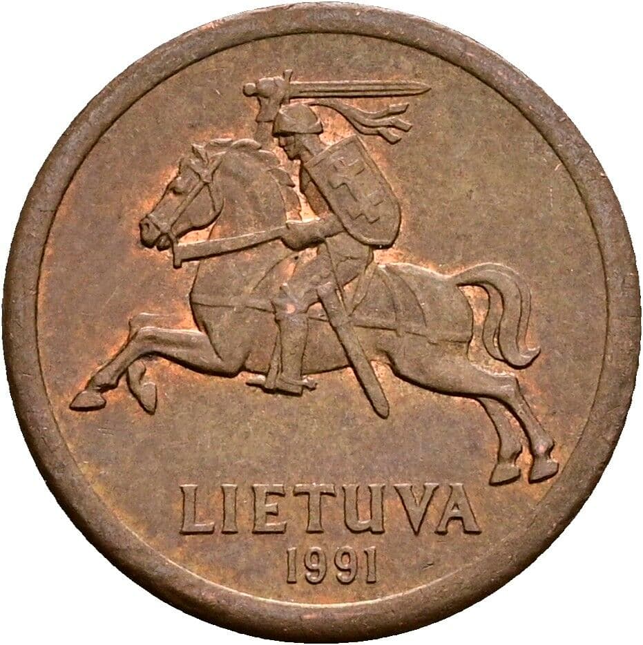 10 Centu 1991 – Rückseite
