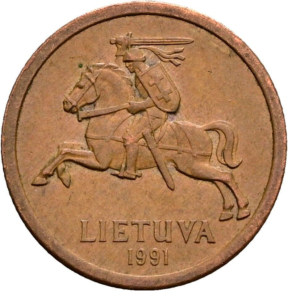 10 Centu 1991 – Rückseite