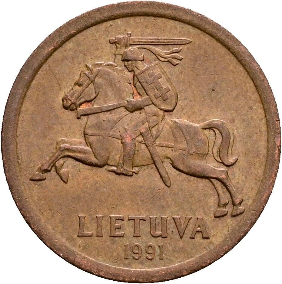 10 Centu 1991 – Rückseite