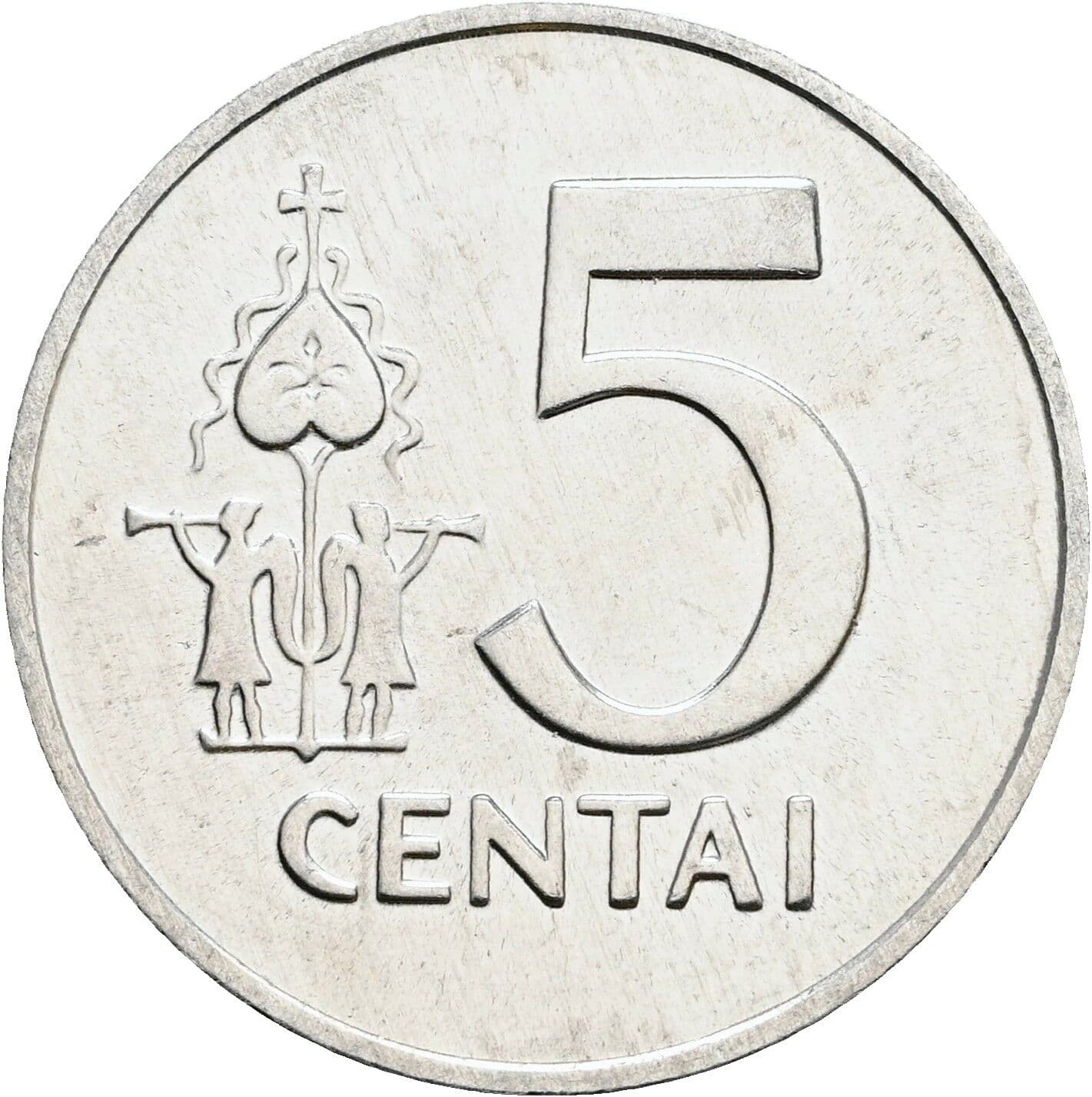 5 Centai 1991 – Vorderseite