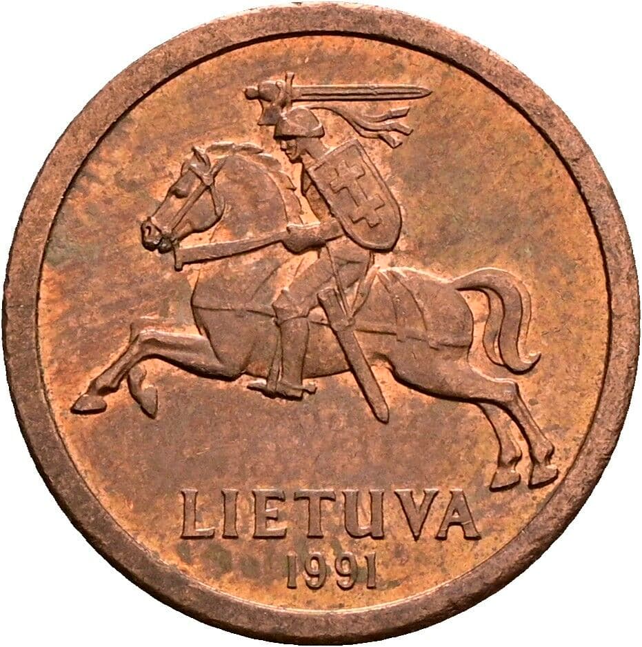 10 Centu 1991 – Rückseite
