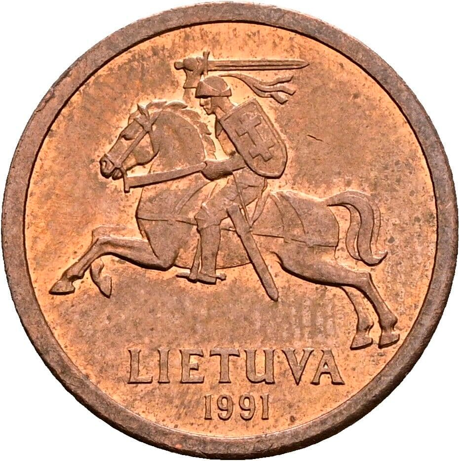 10 Centu 1991 – Rückseite