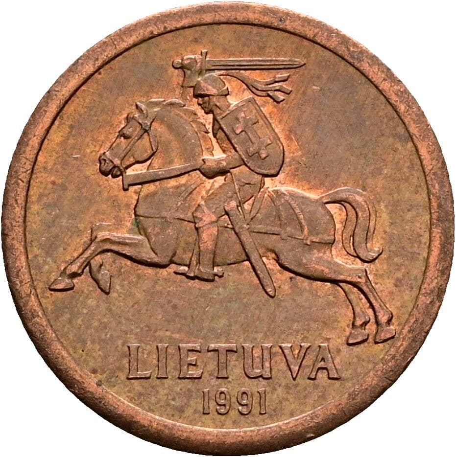 10 Centu 1991 – Rückseite