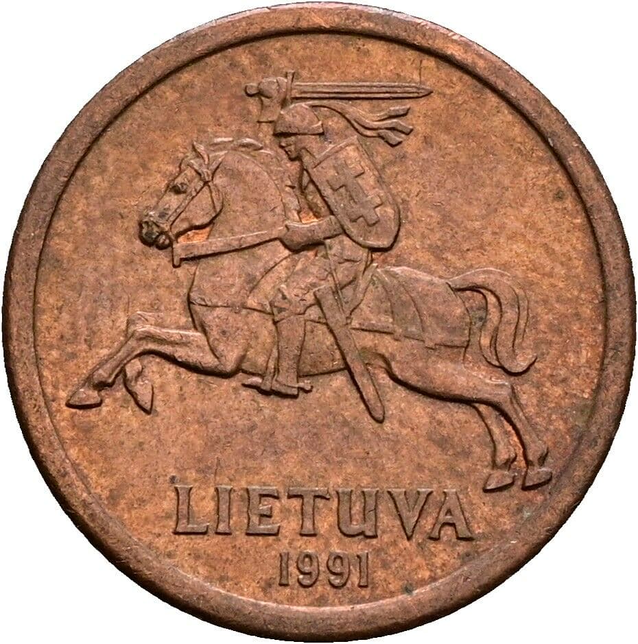 10 Centu 1991 – Rückseite