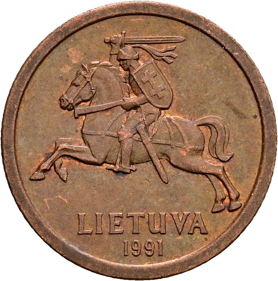 10 Centu 1991 – Rückseite