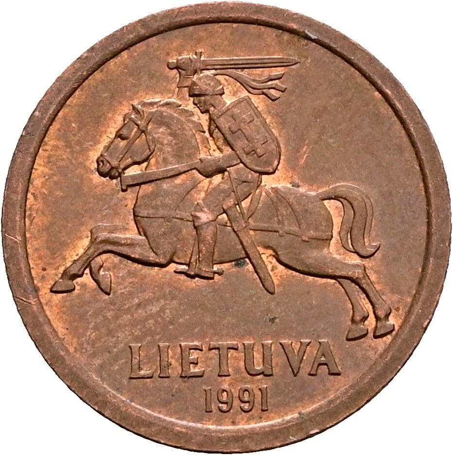 10 Centu 1991 – Rückseite