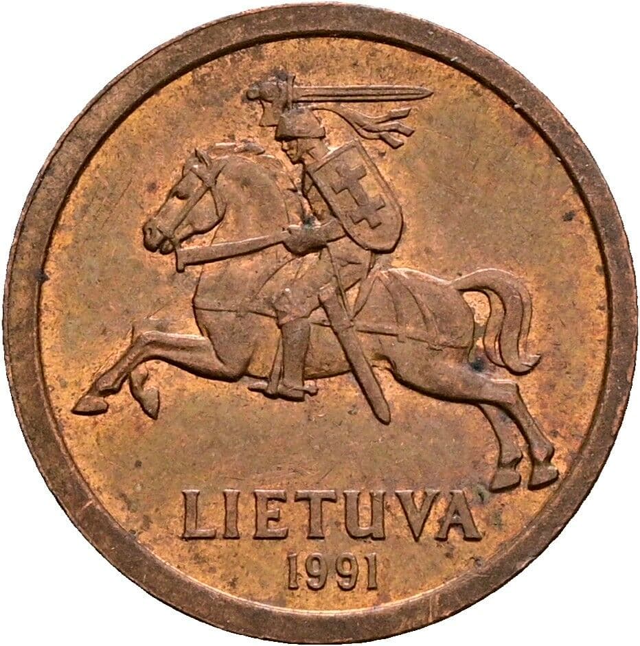10 Centu 1991 – Rückseite