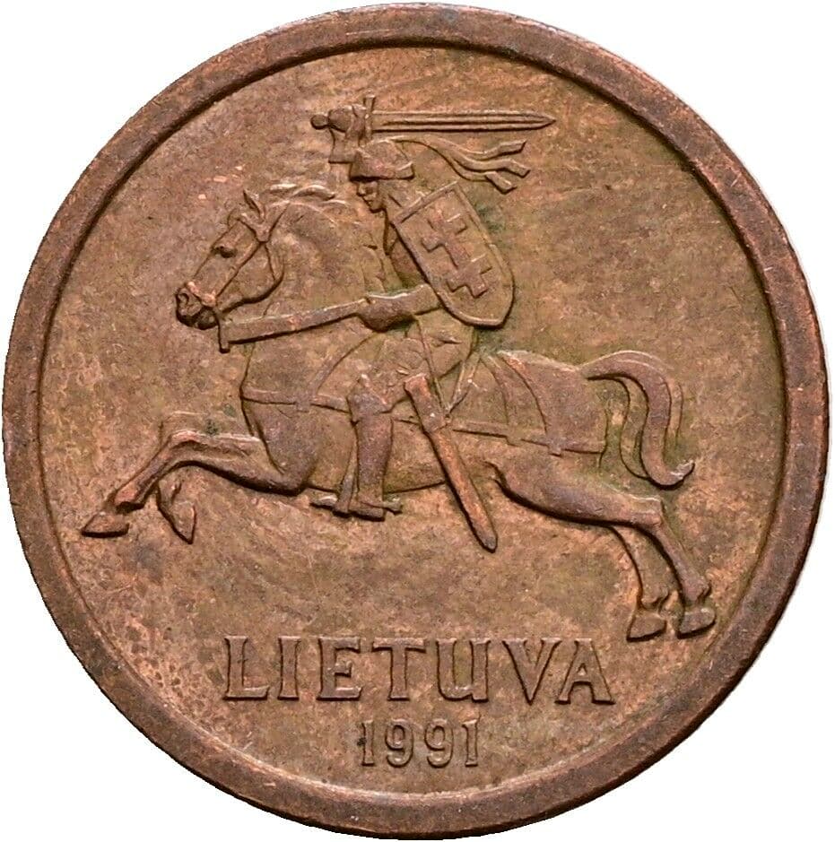 10 Centu 1991 – Rückseite