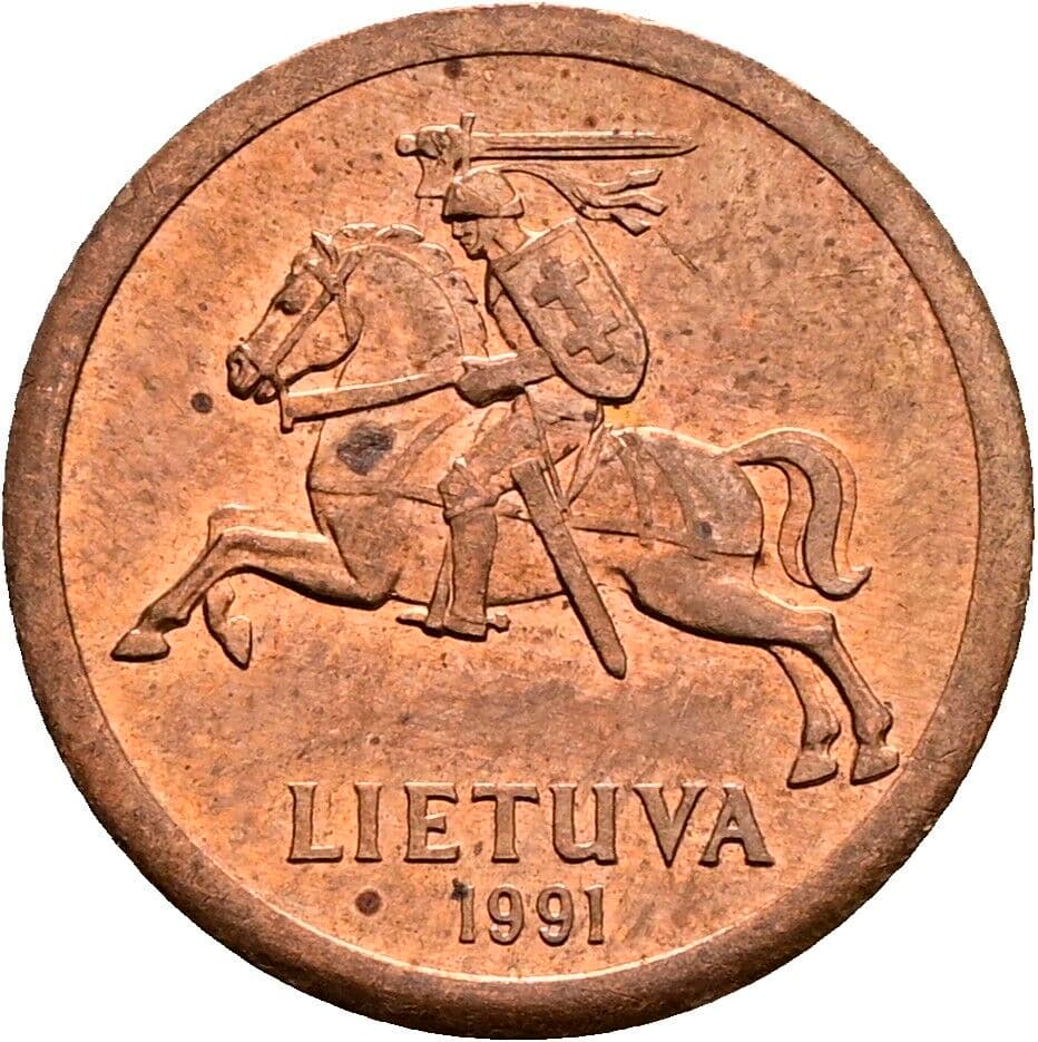 10 Centu 1991 – Rückseite