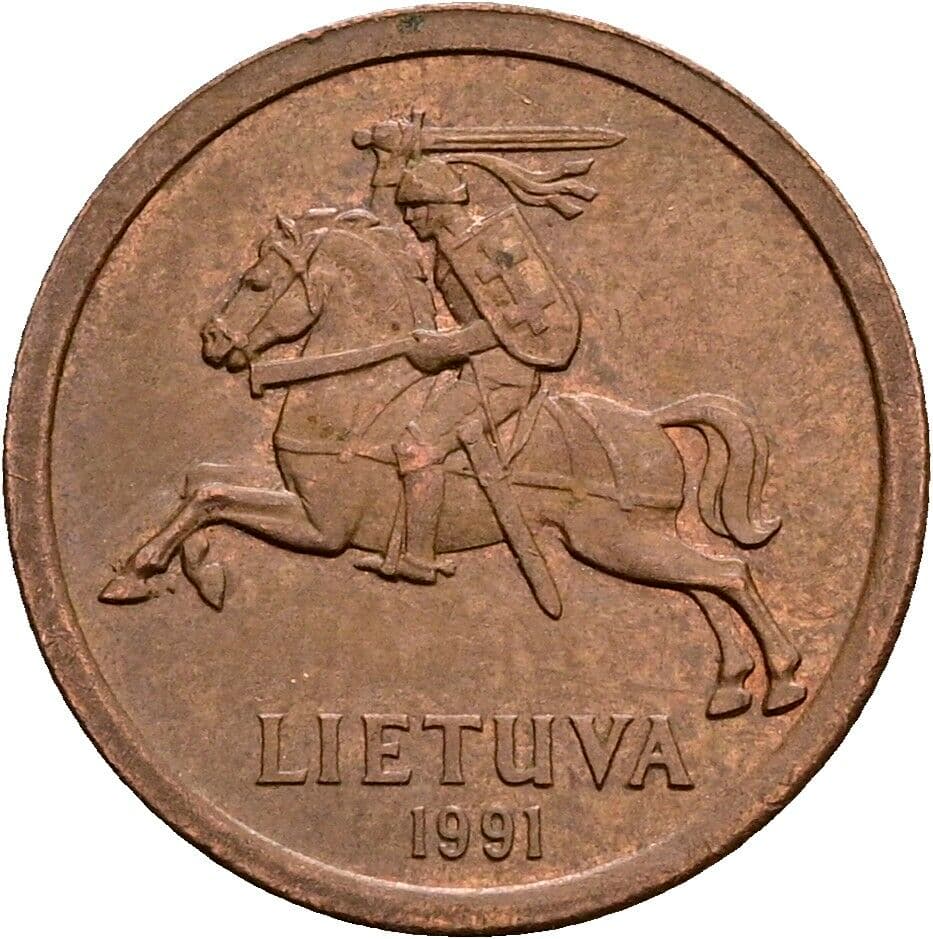 10 Centu 1991 – Rückseite