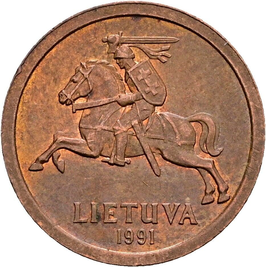 10 Centu 1991 – Rückseite